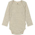 Mikk-Line Merino Wool LS Body Uld Melange Offwhite
